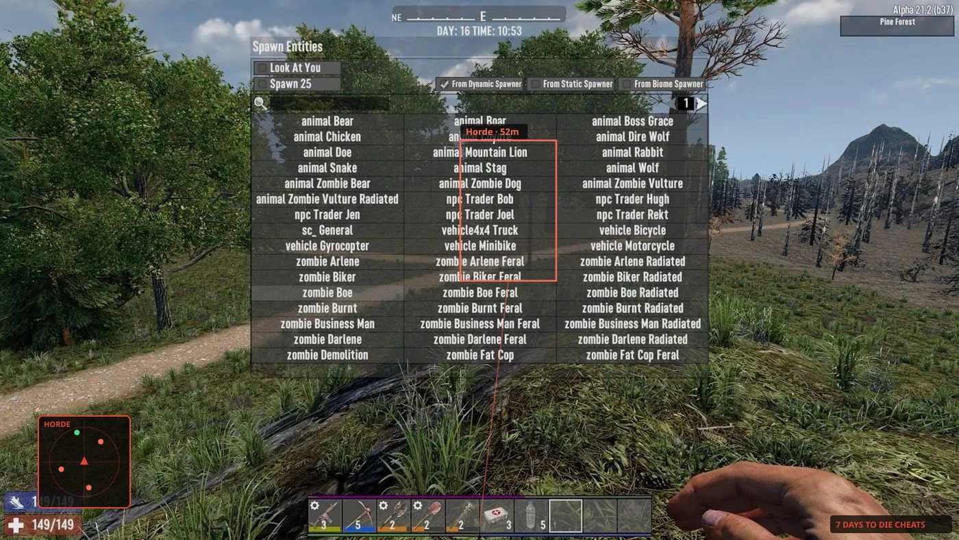 Trader Jen and Rekt quest menus in 7 Days to Die